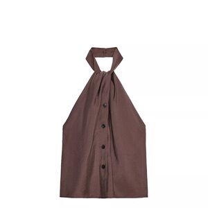 Zara Brown Halter Top